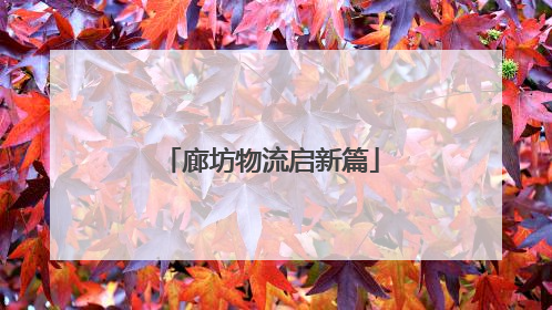 廊坊物流启新篇
