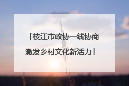 枝江市政协一线协商激发乡村文化新活力
