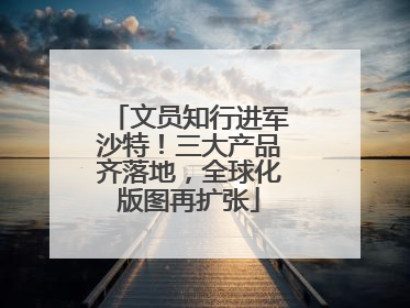 文员知行进军沙特！三大产品齐落地，全球化版图再扩张