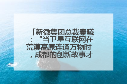 新微集团总裁秦曦：“当卫星互联网在荒漠高原连通万物时，成都的创新故事才真正开始”