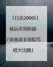 日卖2000只 最远卖到新疆 宁波慈溪非遗粽凭啥火出圈