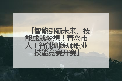 智能引领未来、技能成就梦想！青岛市人工智能训练师职业技能竞赛开赛