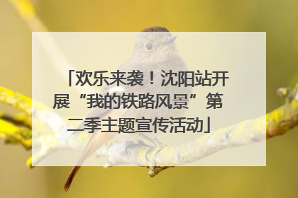 欢乐来袭！沈阳站开展“我的铁路风景”第二季主题宣传活动