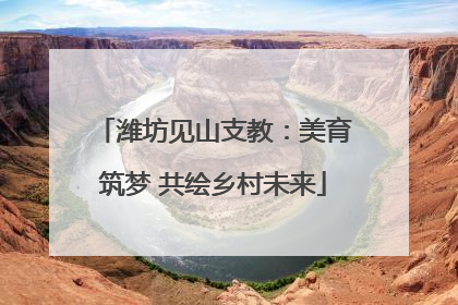 潍坊见山支教：美育筑梦 共绘乡村未来