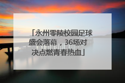 永州零陵校园足球盛会落幕，36场对决点燃青春热血