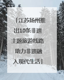 江苏扬州推出10条非遗主题旅游线路 助力非遗融入现代生活