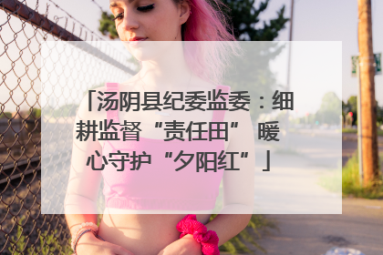 汤阴县纪委监委：细耕监督“责任田” 暖心守护“夕阳红”