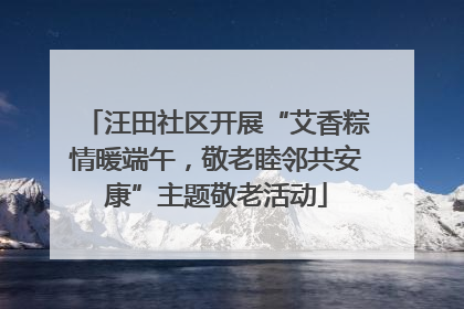 汪田社区开展“艾香粽情暖端午，敬老睦邻共安康”主题敬老活动