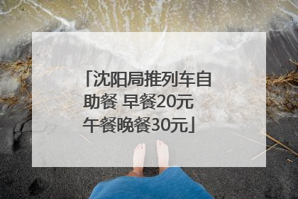 沈阳局推列车自助餐 早餐20元午餐晚餐30元