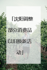沈阳调整部分消费品以旧换新活动