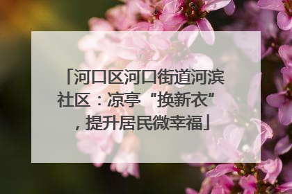 河口区河口街道河滨社区：凉亭“换新衣”，提升居民微幸福