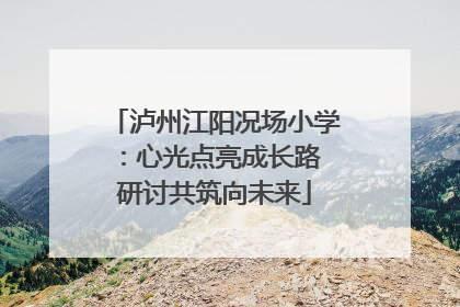 泸州江阳况场小学：心光点亮成长路 研讨共筑向未来