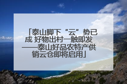 泰山脚下“云”势已成 好物出村一触即发——泰山好品农特产供销云仓即将启用