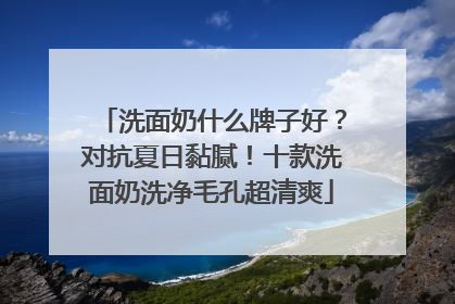 洗面奶什么牌子好？对抗夏日黏腻！十款洗面奶洗净毛孔超清爽