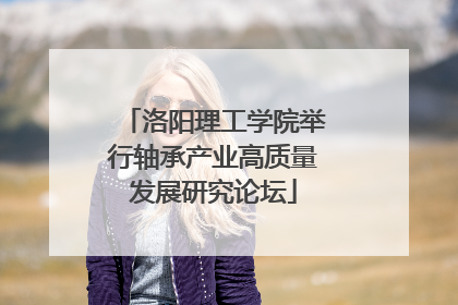 洛阳理工学院举行轴承产业高质量发展研究论坛