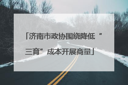 济南市政协围绕降低“三育”成本开展商量