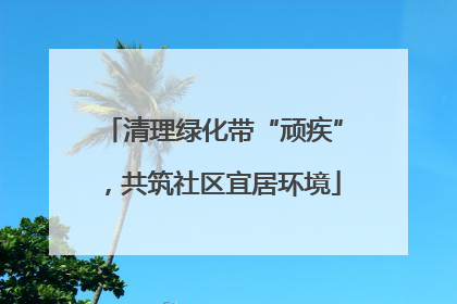 清理绿化带“顽疾”，共筑社区宜居环境