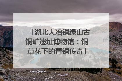 湖北大冶铜绿山古铜矿遗址博物馆：铜草花下的青铜传奇
