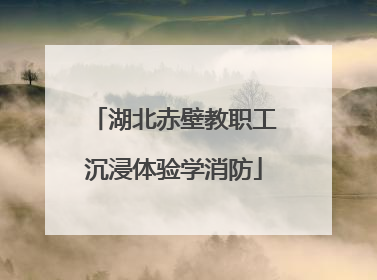湖北赤壁教职工沉浸体验学消防