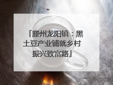 滕州龙阳镇：黑土豆产业铺就乡村振兴致富路
