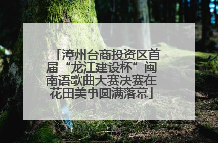 漳州台商投资区首届“龙江建设杯”闽南语歌曲大赛决赛在花田美事圆满落幕