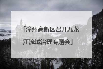 漳州高新区召开九龙江流域治理专题会