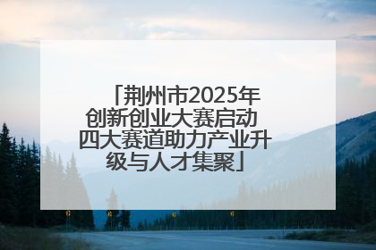 荆州市2025年创新创业大赛启动 四大赛道助力产业升级与人才集聚