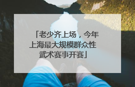 老少齐上场，今年上海最大规模群众性武术赛事开赛