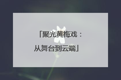 聚光黄梅戏：从舞台到云端