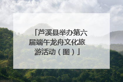 芦溪县举办第六届端午龙舟文化旅游活动（图）