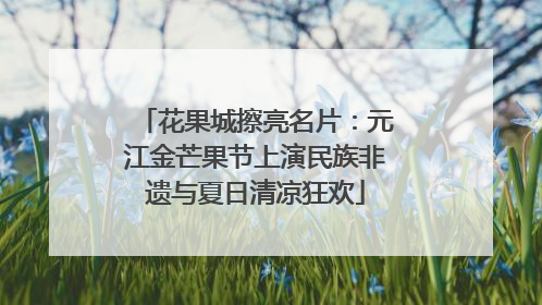 花果城擦亮名片：元江金芒果节上演民族非遗与夏日清凉狂欢