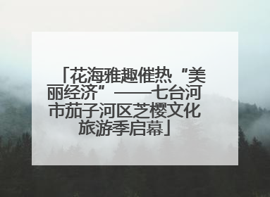 花海雅趣催热“美丽经济”——七台河市茄子河区芝樱文化旅游季启幕