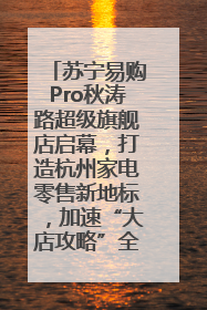 苏宁易购Pro秋涛路超级旗舰店启幕，打造杭州家电零售新地标，加速“大店攻略”全省布局