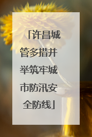 许昌城管多措并举筑牢城市防汛安全防线