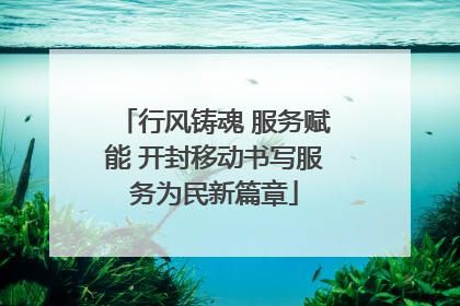 行风铸魂 服务赋能 开封移动书写服务为民新篇章