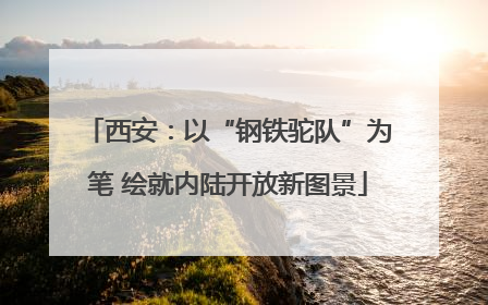 西安：以“钢铁驼队”为笔 绘就内陆开放新图景