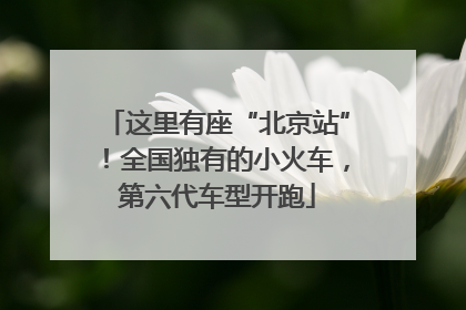 这里有座“北京站”！全国独有的小火车，第六代车型开跑