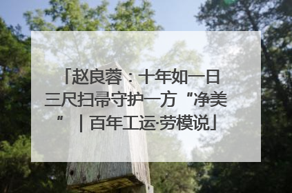 赵良蓉：十年如一日 三尺扫帚守护一方“净美”｜百年工运·劳模说