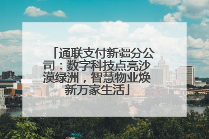 通联支付新疆分公司：数字科技点亮沙漠绿洲，智慧物业焕新万家生活