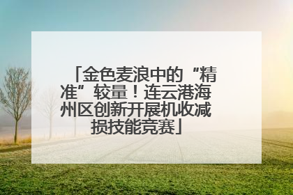 金色麦浪中的“精准”较量！连云港海州区创新开展机收减损技能竞赛