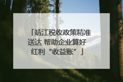 靖江税收政策精准送达 帮助企业算好红利“收益账”
