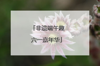 非遗端午趣 六一嘉年华