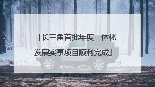 长三角首批年度一体化发展实事项目顺利完成