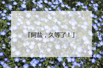 阿盐，久等了！
