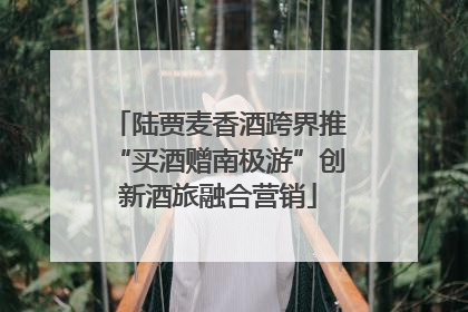 陆贾麦香酒跨界推“买酒赠南极游”创新酒旅融合营销
