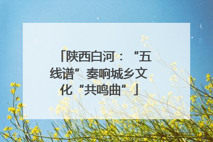 陕西白河：“五线谱”奏响城乡文化“共鸣曲”