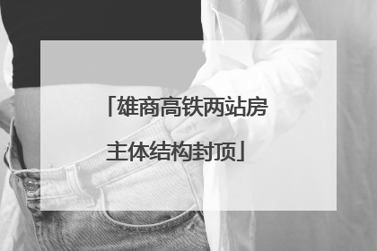雄商高铁两站房主体结构封顶