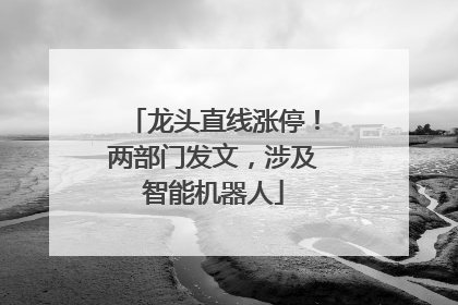龙头直线涨停！两部门发文，涉及智能机器人