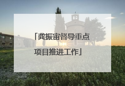 龚振宙督导重点项目推进工作