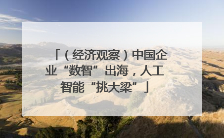 （经济观察）中国企业“数智”出海，人工智能“挑大梁”